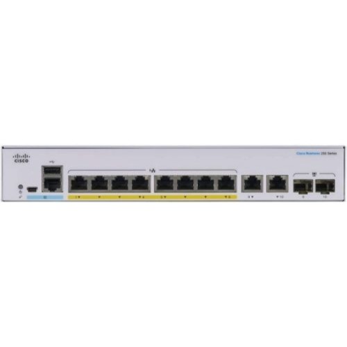 Коммутатор Cisco SB CBS250-8FP-E-2G-EU