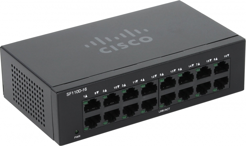 Коммутатор Cisco SF110D-16-EU