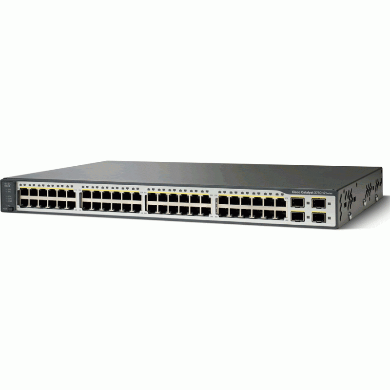 Коммутатор Cisco WS-C3750V2-48PS-S